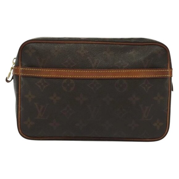 LOUIS VUITTON Monogram Compiegne 23 Clutch Bag LV Auth - Picture 2 of 15